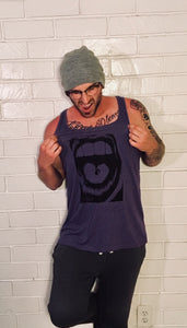 Unisex Purple Loud Mouth Tank